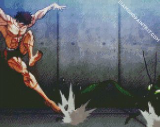 Baki The Grappler Fighting Mantis diamond painting