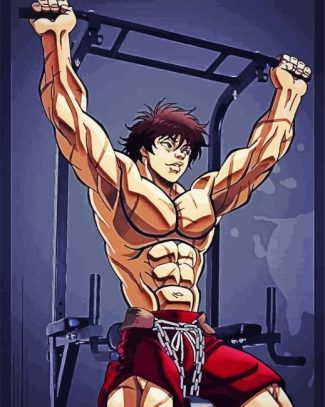 Baki The Grappler Training diamond painting