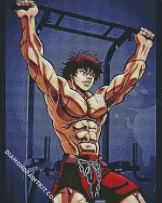 Baki The Grappler Training diamond painting