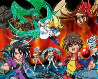 Bakugan Battle Brawlers Manga Anime diamond painting