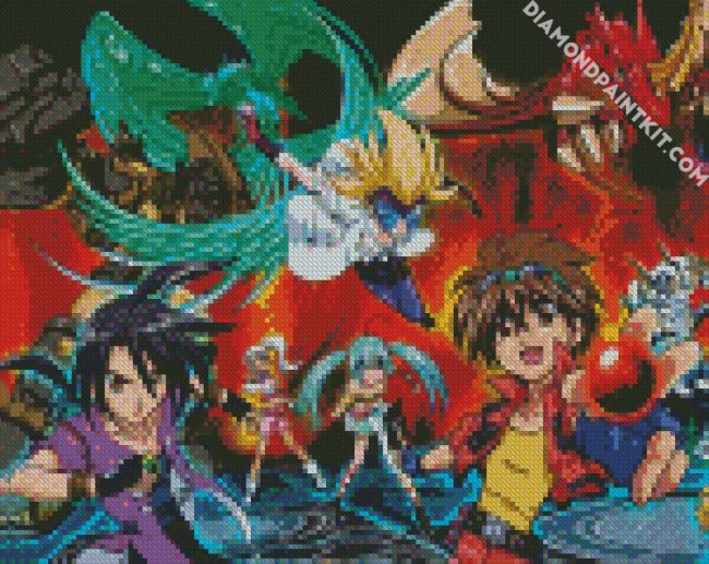 Bakugan Battle Brawlers Characters diamond painting