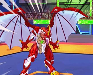 Bakugan Battle Brawlers Dragon diamond painting