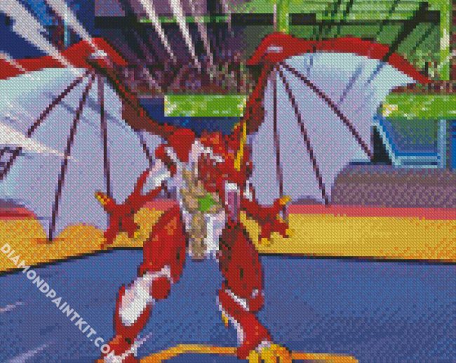 Bakugan Battle Brawlers Dragon diamond painting