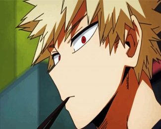 Bakugo Face From My Hero Academia diamond painting