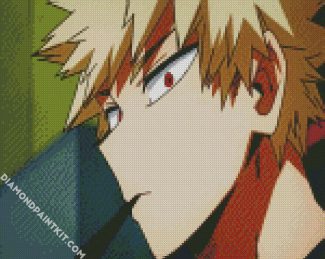 Bakugo Face From My Hero Academia diamond painting