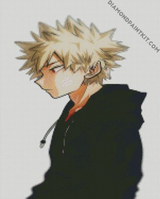 Bakugo Side Profile diamond painting