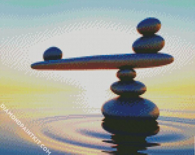 Balanced Rocks Reflection diamond painting