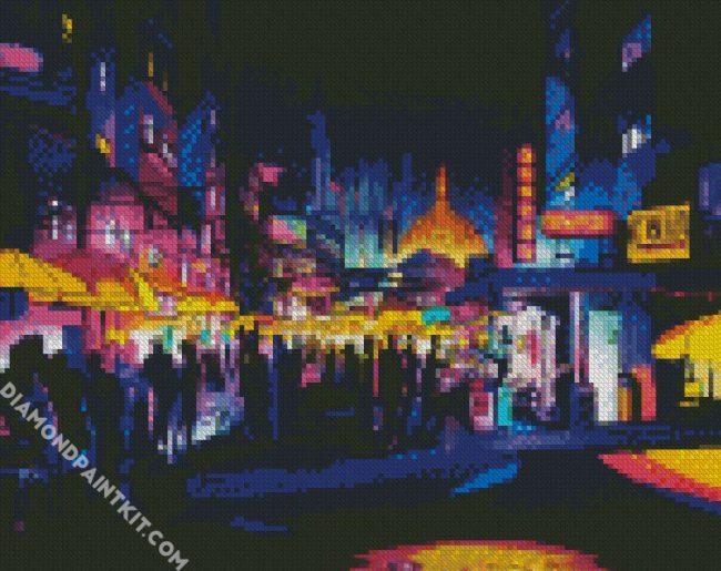 Bangkok Streets Art diamond painting