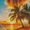 Barbados Beach At Sunset diamond painting