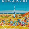 Barcelona Park Guell Gaudi diamond painting