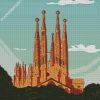 Barcelona Gaudi Sagrada Familia diamond painting