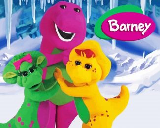 Barney Characters diamond painting