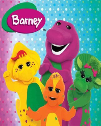 Barney Cartoon diamond painting