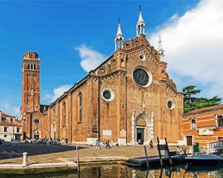 Basilica S Maria Gloriosa Dei Frari Burano diamond painting