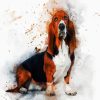 Basset Dog diamond painting