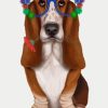 Basset Hound And Glasses diamond painting