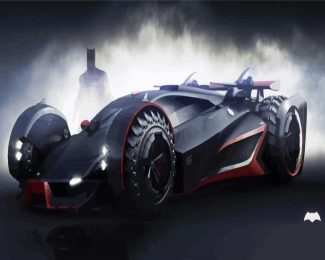 Batmobile Car diamond painting