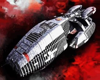 Battlestar Galactica Ship diamond painting