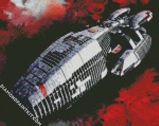 Battlestar Galactica Ship diamond painting