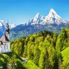 Bavarian Alpes Mountains diamond painting