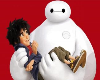 Baymax And Hiro Animation diamond painting