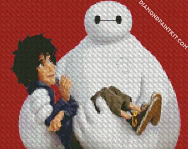 Baymax And Hiro Animation diamond painting