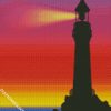 Beacon At Sunset Art diamond painting