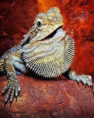 Bearded Dragon Lizard Reptiles diamond painting