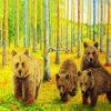 Bears Family diamond painting