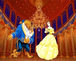 Beauty And The Beast Ballroom diamond painting