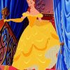 Beauty Wearing A Yellow Ball Gown diamond painting