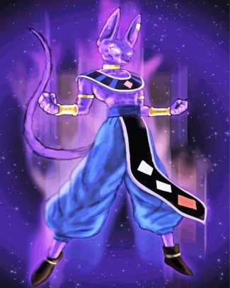 Beerus Dragon Ball Super diamond painting