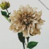 Beige Flower diamond painting