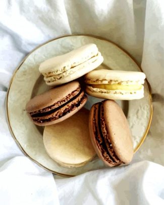 Beige Sweet Macarons diamond painting