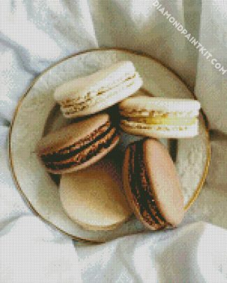 Beige Sweet Macarons diamond painting