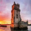 Belem Tower Lisbon Portugal diamond painting