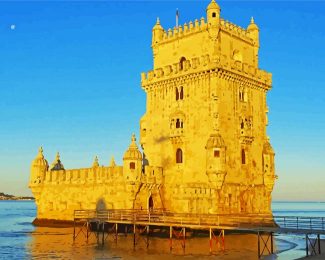 Belem Tower Portugal diamond painting