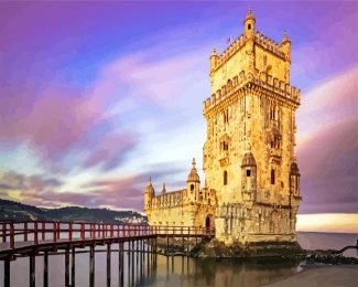 Belem Tower diamond painting