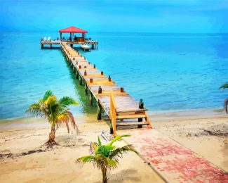 Belize Island Seascape diamond painting