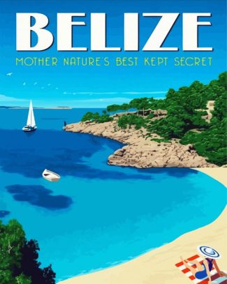 Belize Poster diamond painting