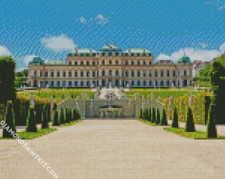 Belvedere Palace Wien diamond painting