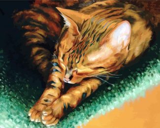 Bengal Cat Art diamond painting