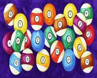 Billiard Balls diamond painting