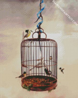 Birds Cage diamond painting