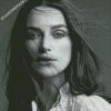 Black And White Keira Knightley diamond painting