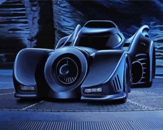 Black Car Batmobile diamond painting