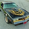 Black Classic Firebird Car diamond painting