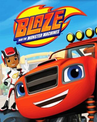 Blaze And The Monster Machines Movie diamond painting