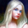 Blonde Girl Art diamond painting