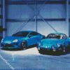 Blue Alpine Cars diamond painting